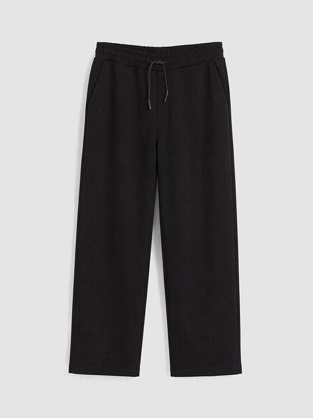 Siyah Beli Lastikli Erkek Pantolon-4