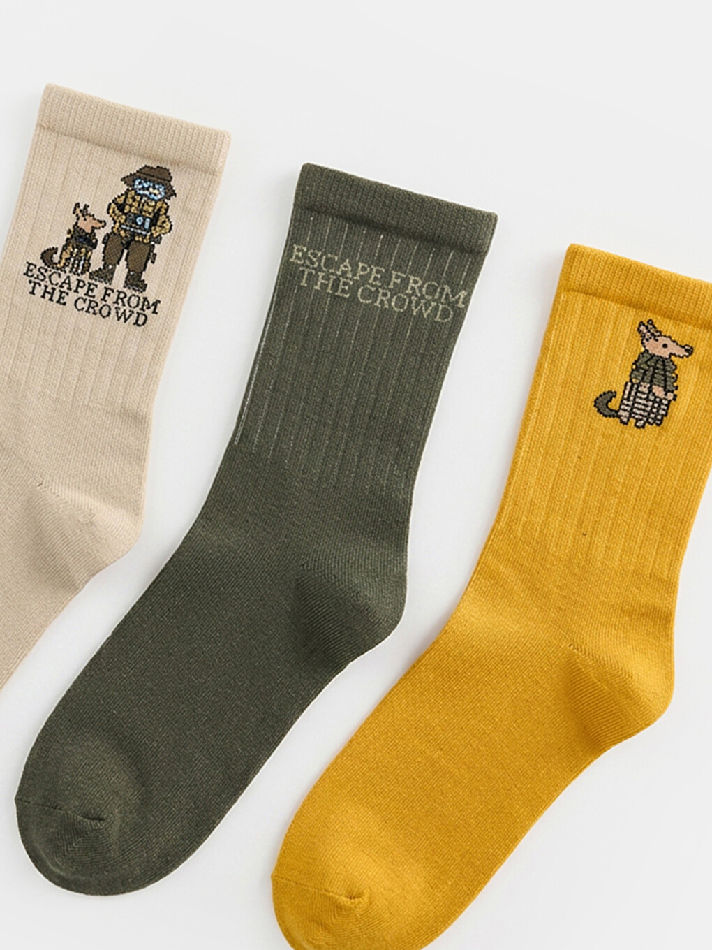 Patterned Boys' Ankle Socks 3-pack-1