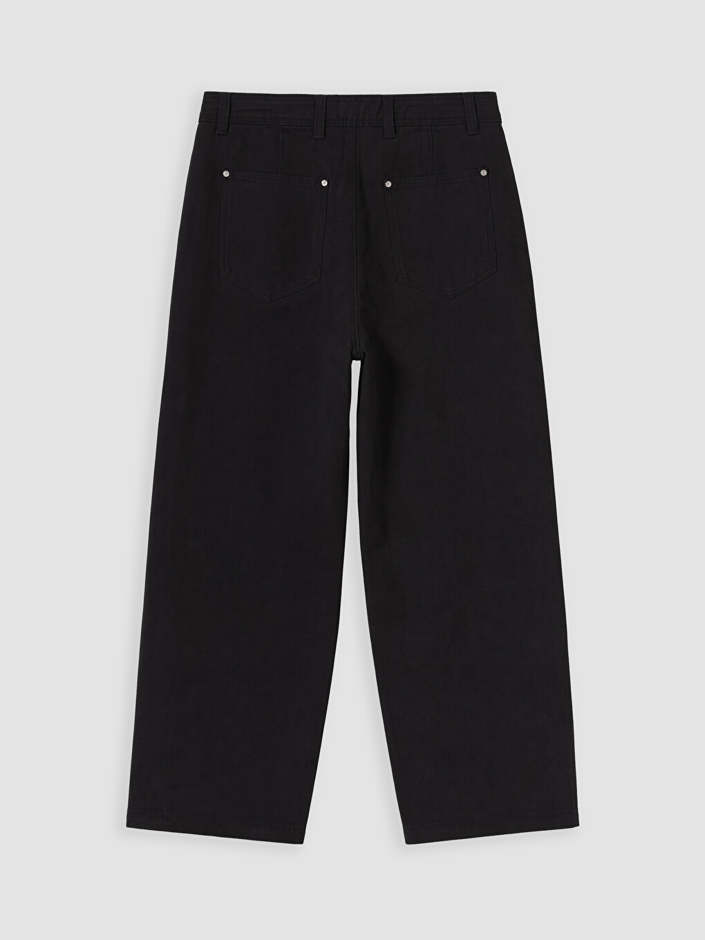 Relaxed Fit Gabardine Men's Trousers-6