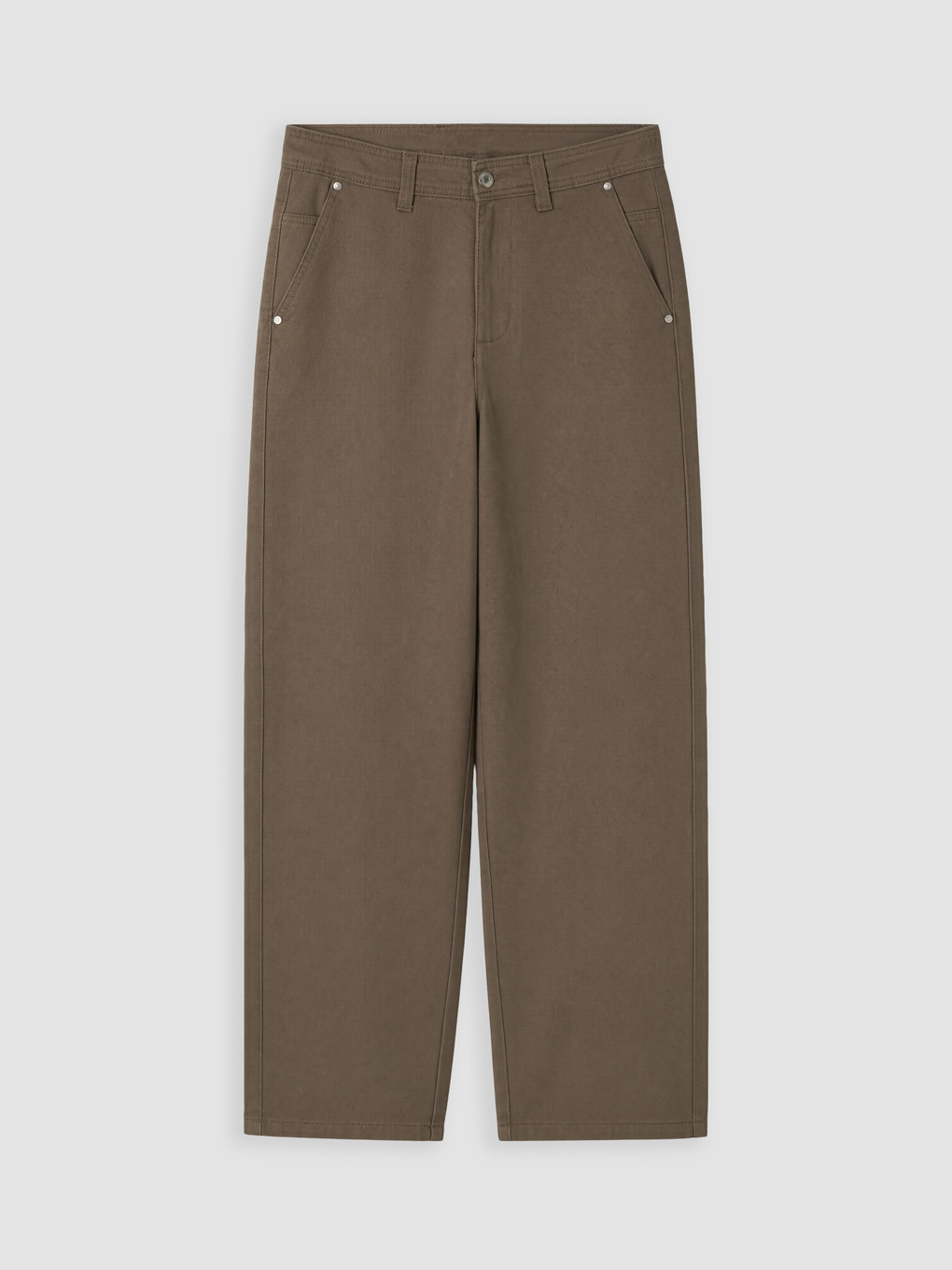 Pantaloni Bărbați Relaxed Fit Din Bumbac Gabardină-4