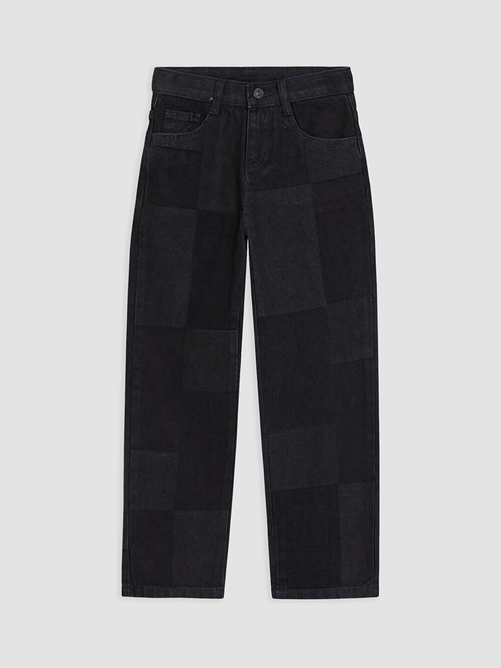Mavi Slim Fit Parçalı Erkek Çocuk Jean Pantolon
