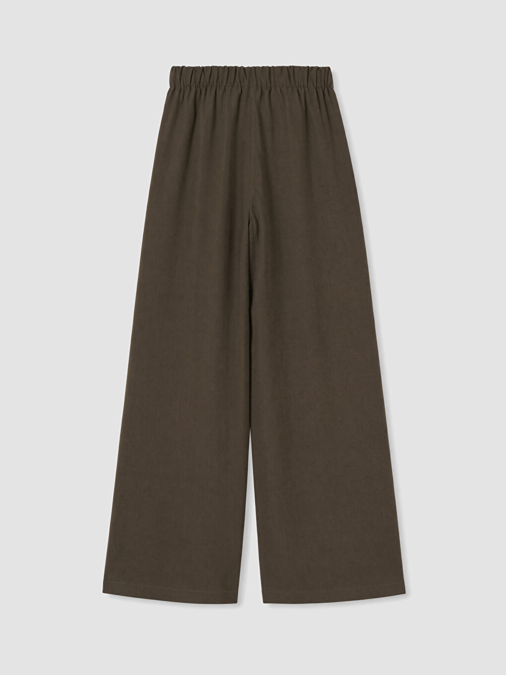 Haki Beli Lastikli Geniş Paça Kadın Pantolon-6