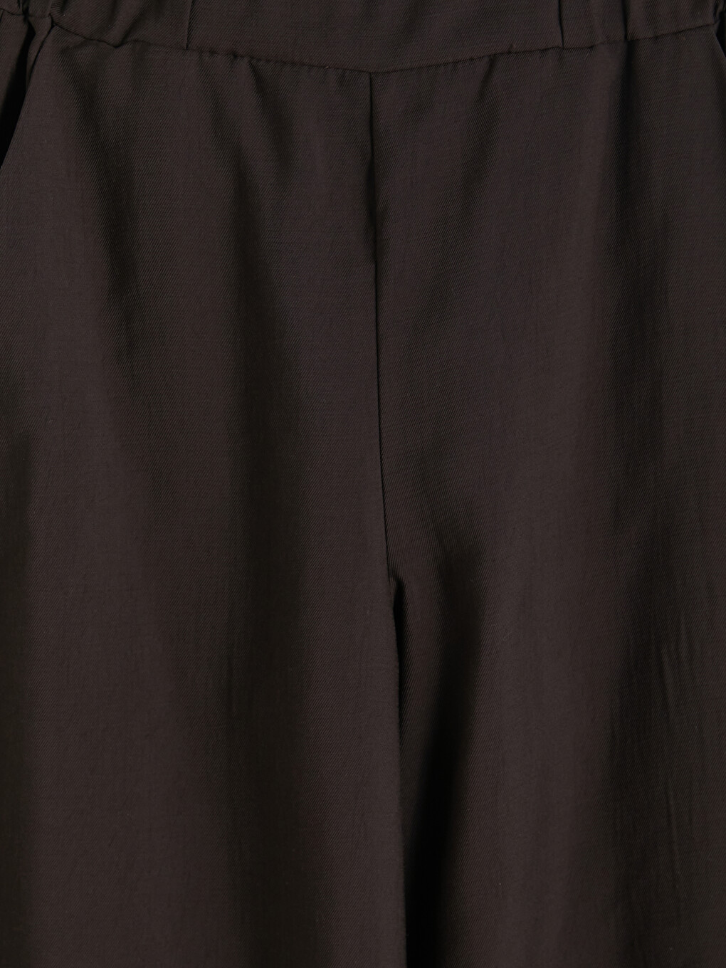 Elastic Waist Wide Leg Women's Trousers-1