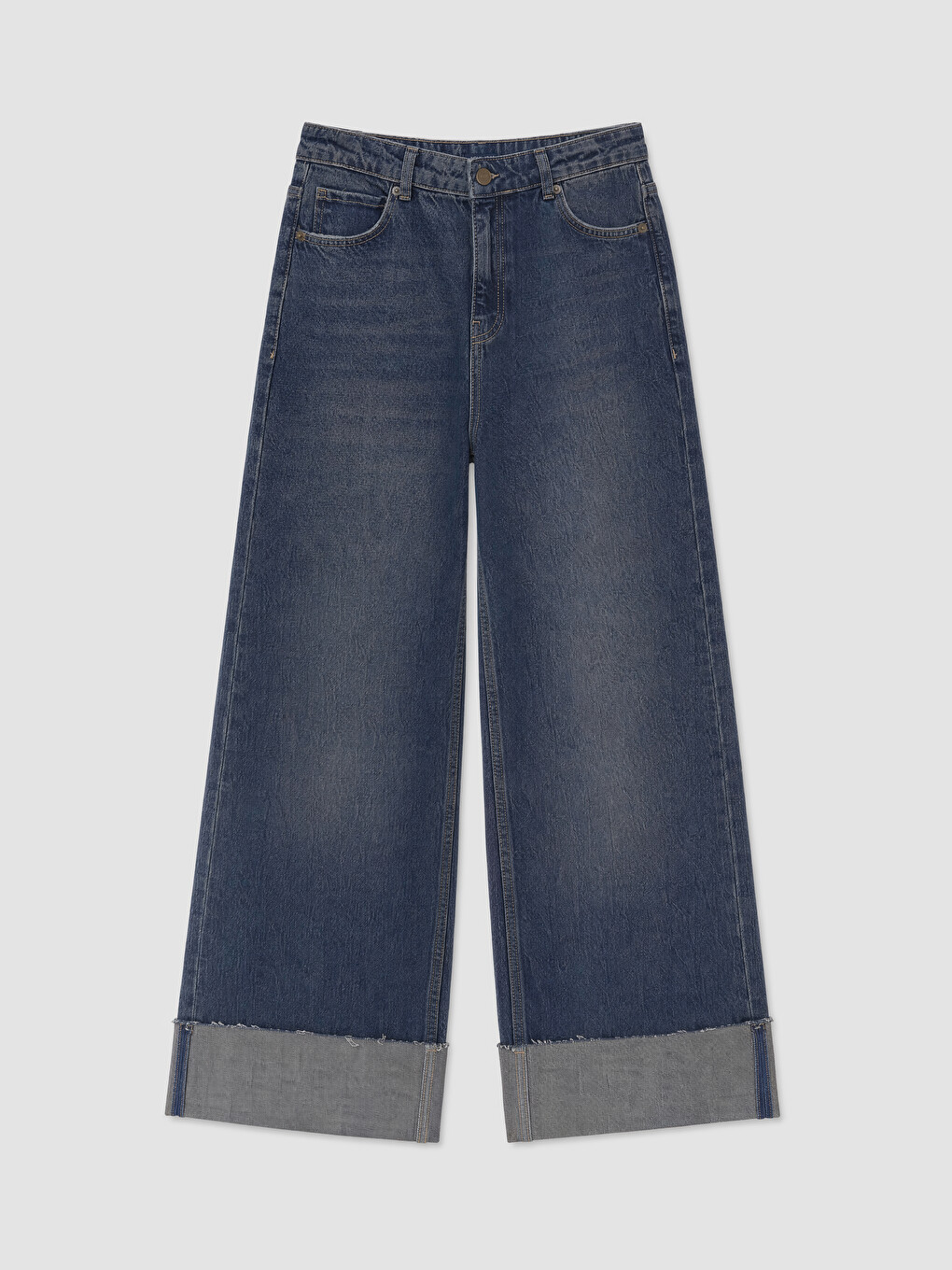 İndigo Wideleg Kadın Jean Pantolon