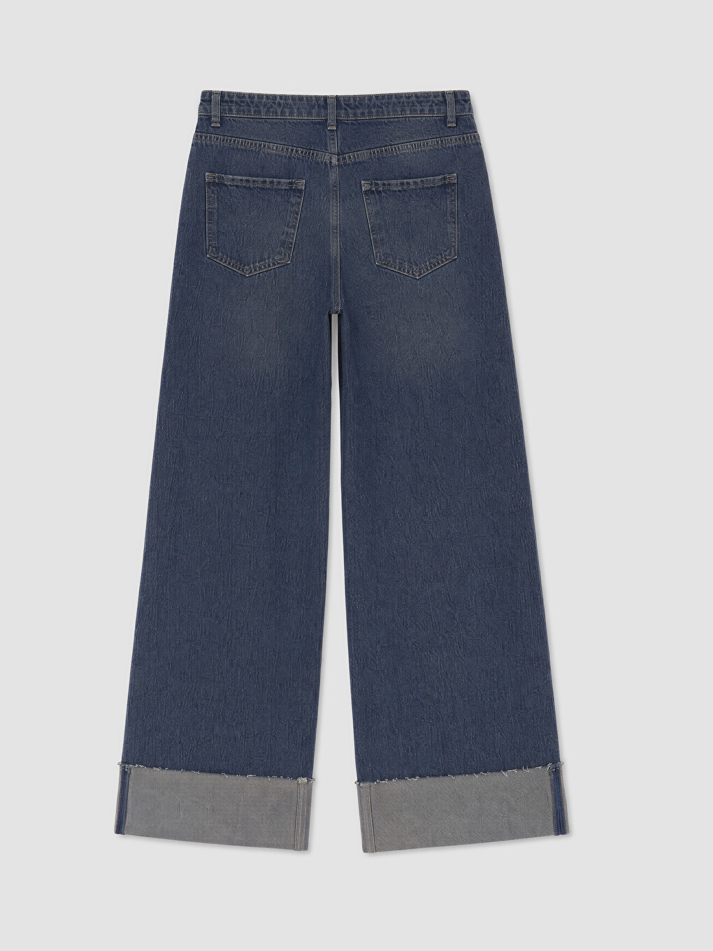 İndigo Wideleg Kadın Jean Pantolon-1