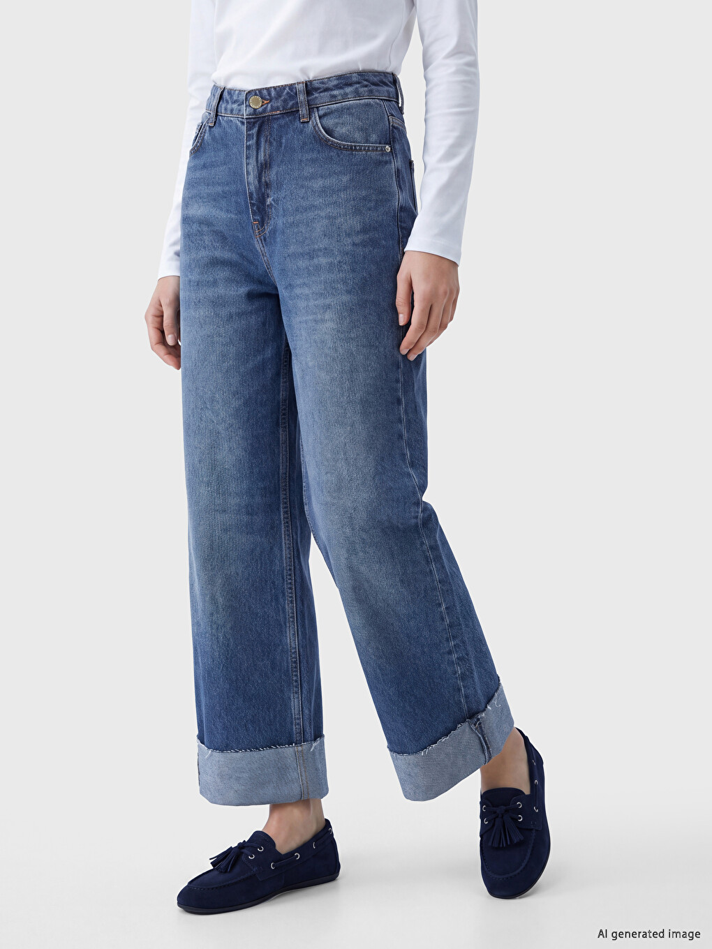 Wideleg Women's Jeans-1