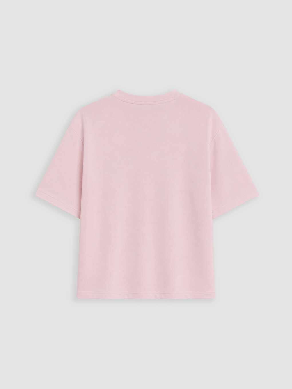 Pembe Soft Touch Çiçek Aplikeli Bluz-2