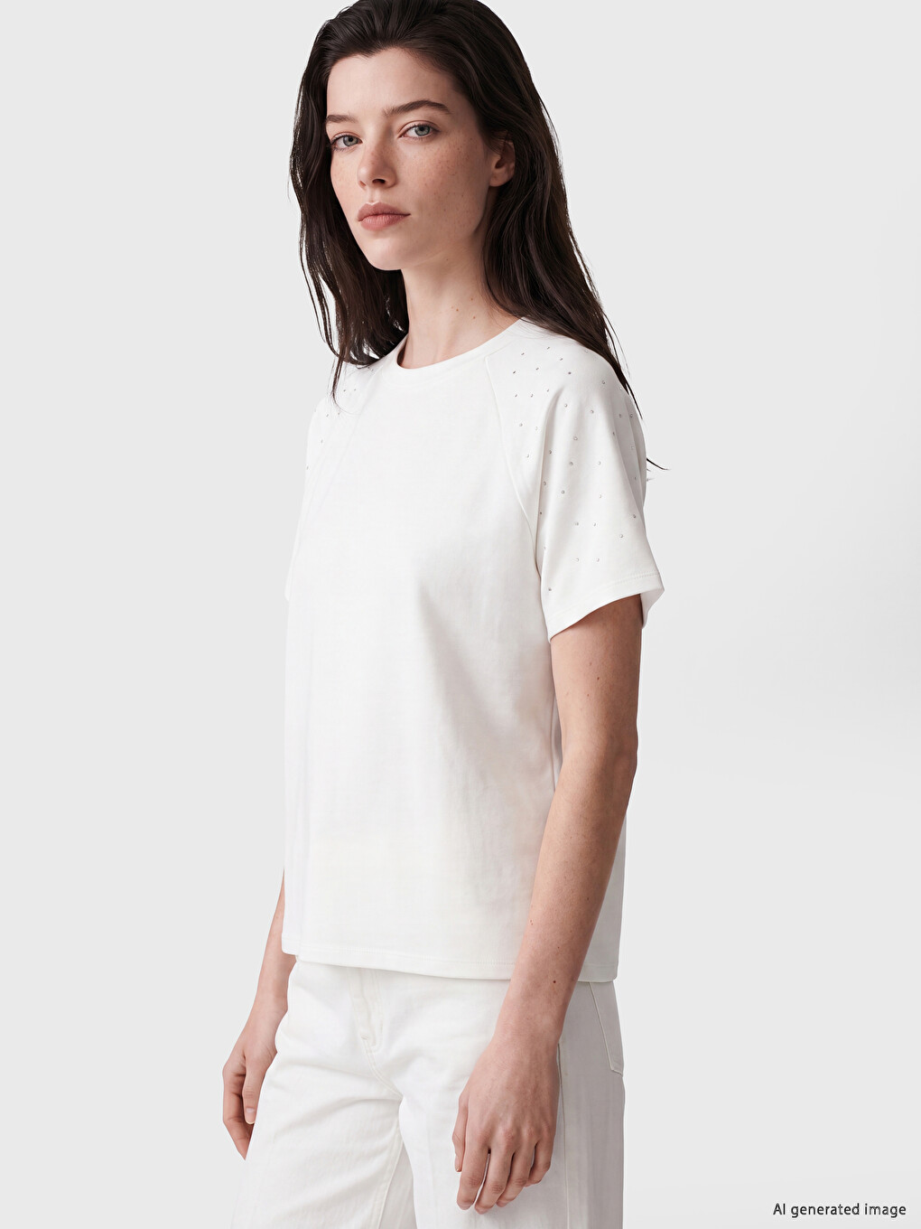 Soft Touch Bluza Ukrašena Cirkonima