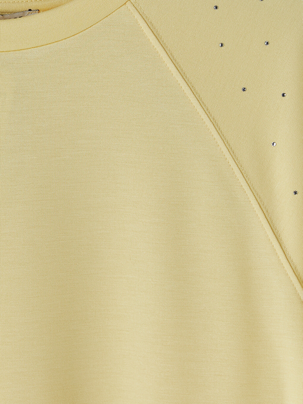 Bej Soft Touch Taşlı Bluz-1
