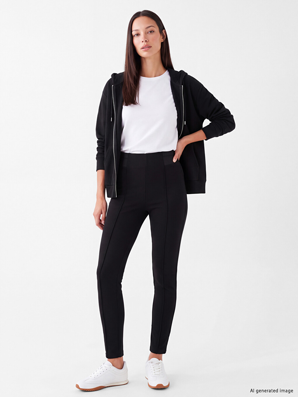 Pantaloni Dama Cu Talie Elastica