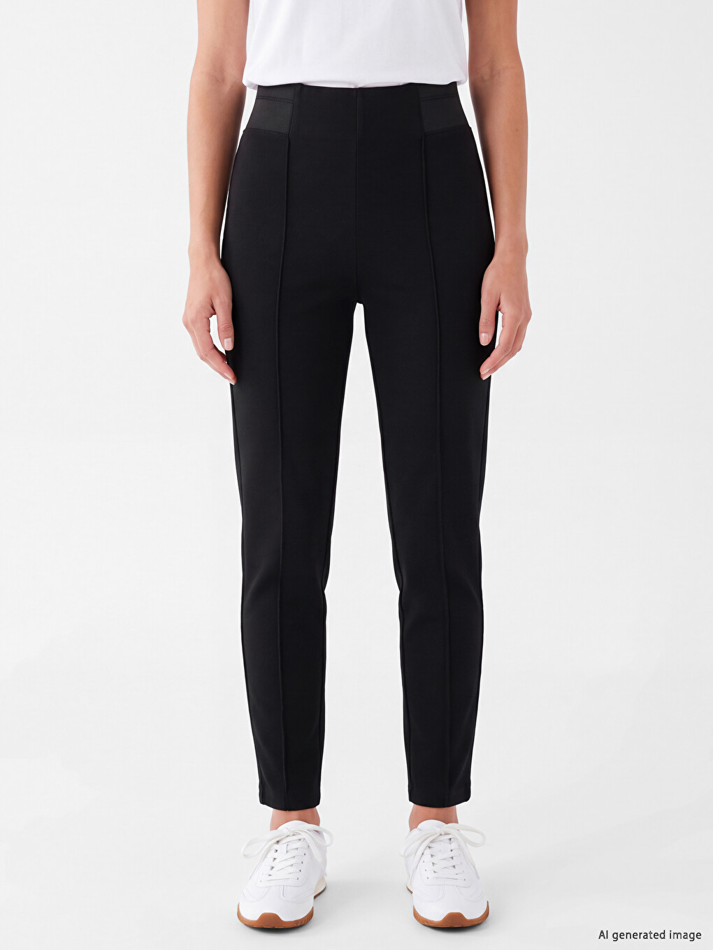 Pantaloni Dama Cu Talie Elastica-1