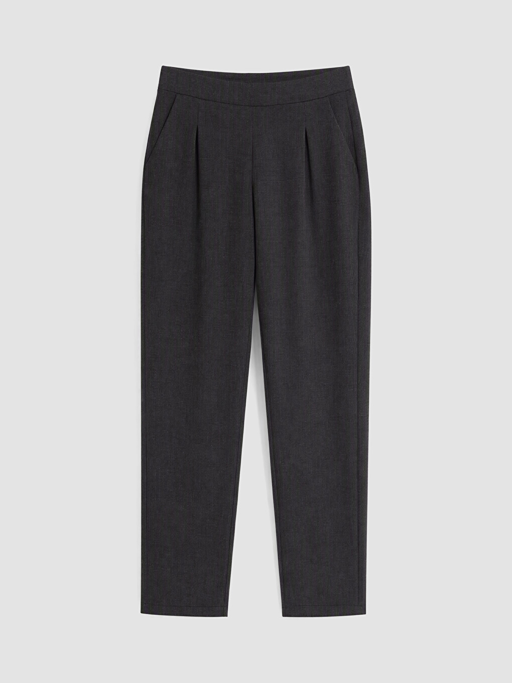 Carrot Fit Pleated Women's Fabric Trousers-4