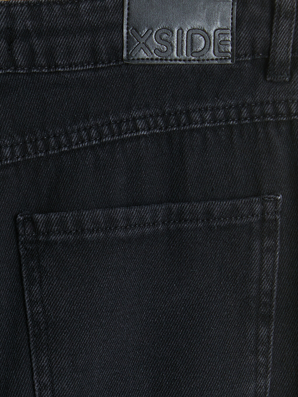 Siyah Cepli Wideleg Jean-2
