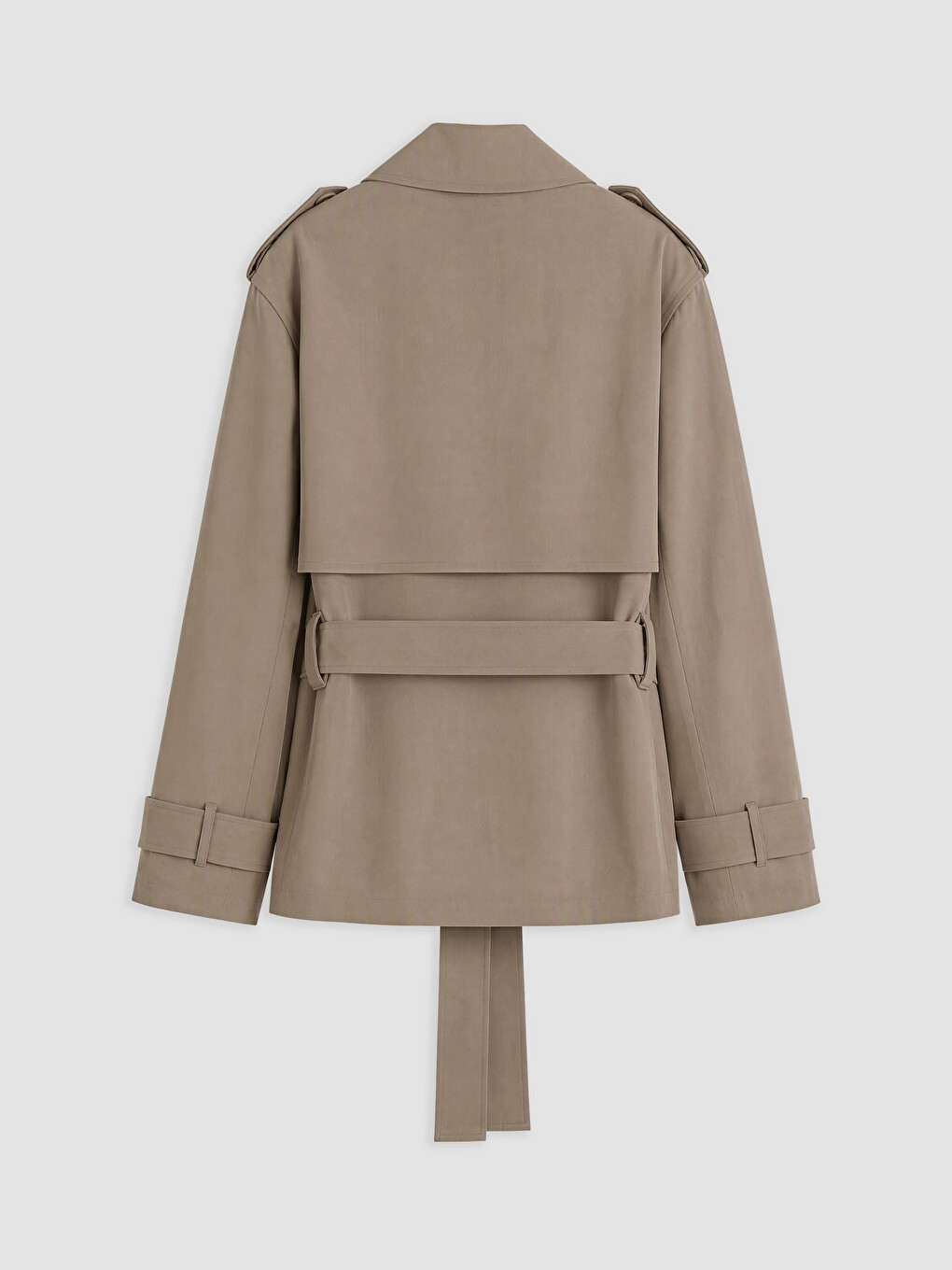 Double-breasted Collar Women's Trench Coat-6