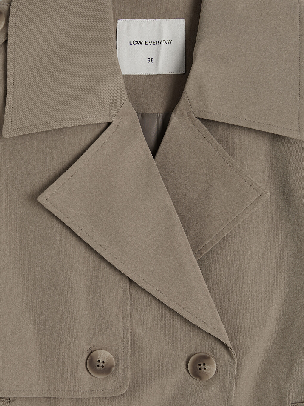 Double-breasted Collar Women's Trench Coat-7