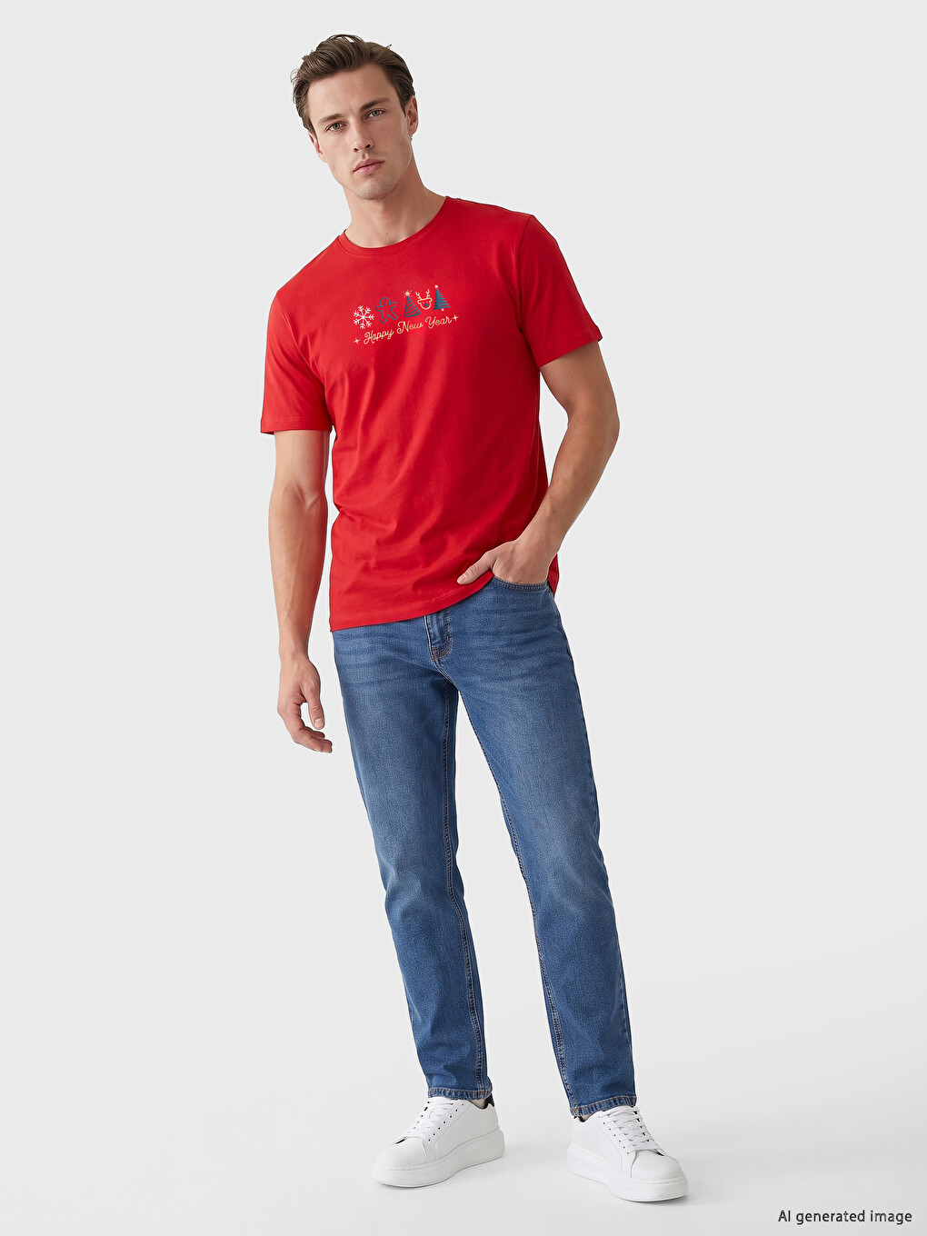 New Year Themed Jersey Men's T-shirt-1