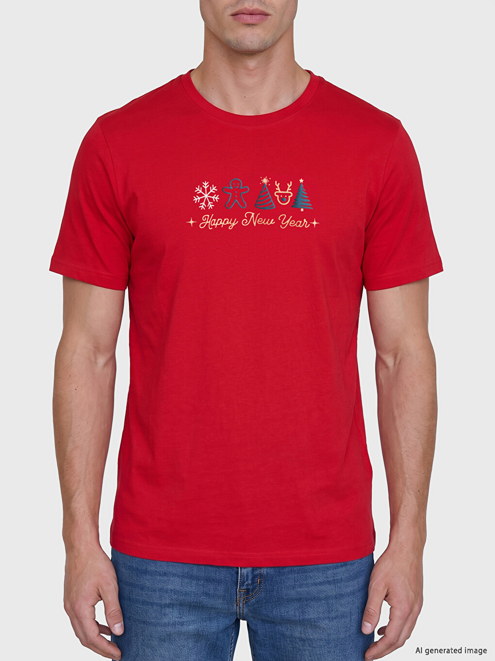 New Year Themed Jersey Men's T-shirt-2