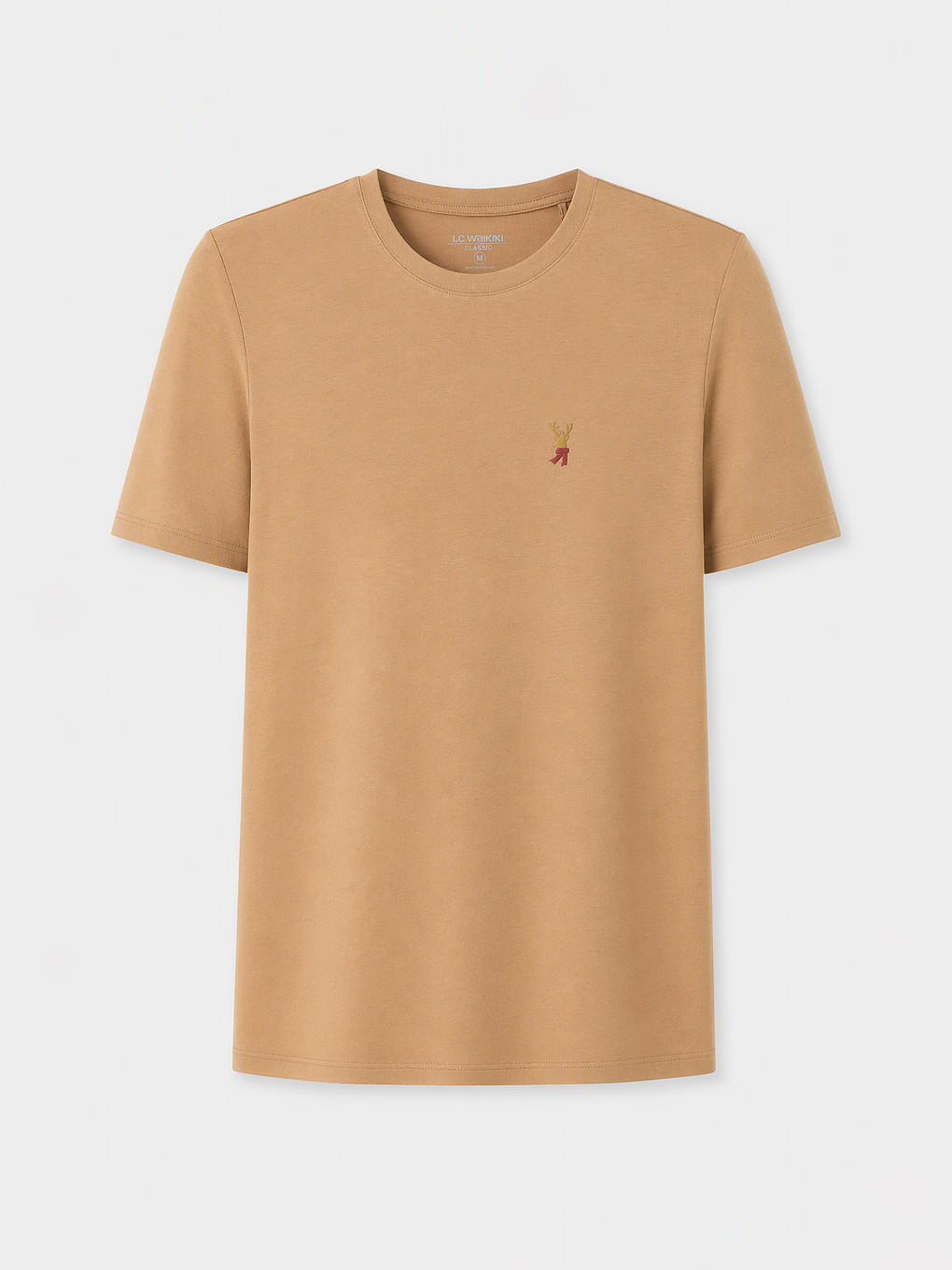 Crew Neck Embroidered Men's T-shirt-4