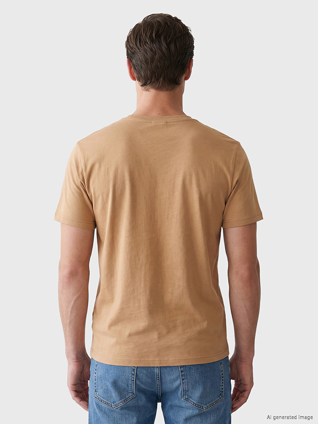 Crew Neck Embroidered Men's T-shirt-3