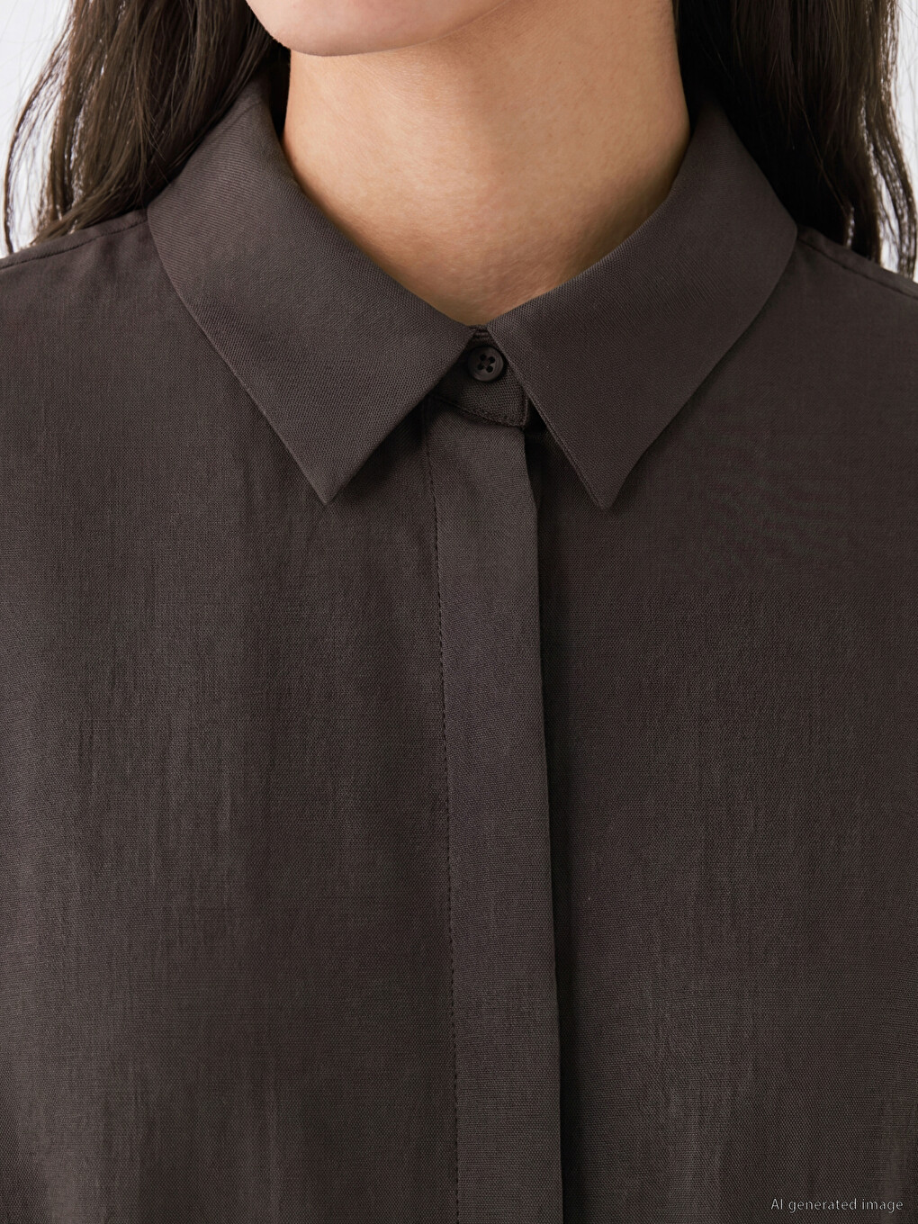Belted Waist Women's Shirt Tunic-2