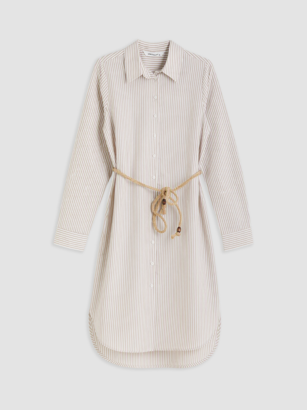 Woman Beige Shirt Tunic