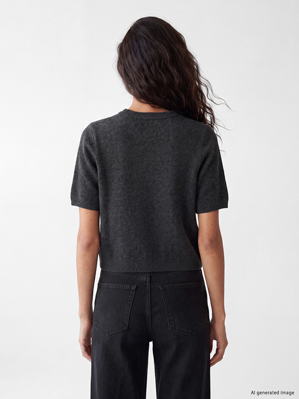 Crew Neck Women's Knitwear Sweater-3