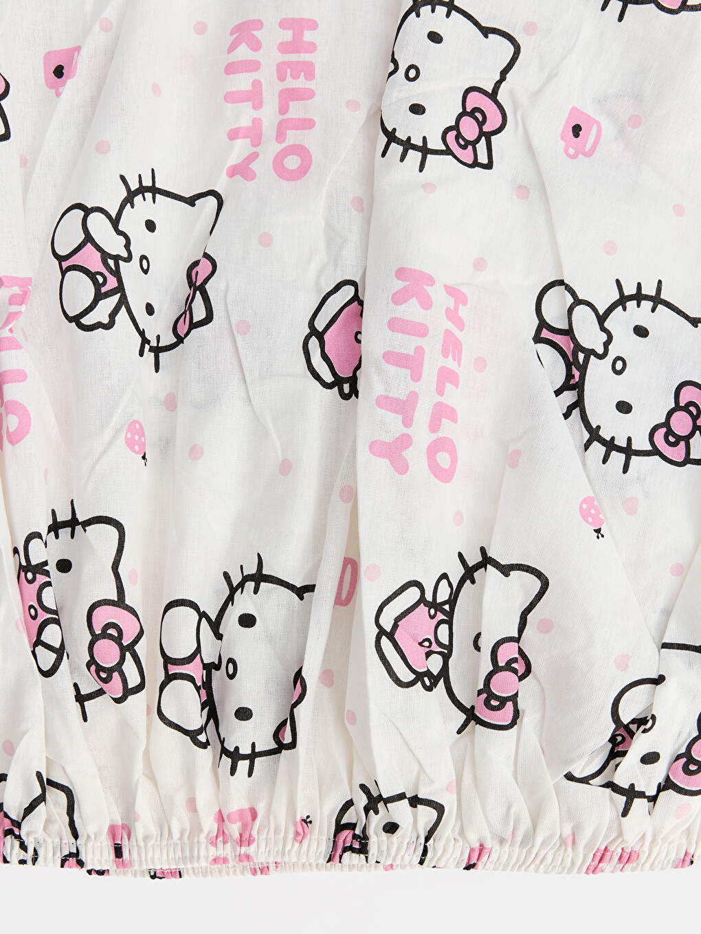 Karışık Hello Kitty Baskılı Tek Kişilik Çarşaf-1