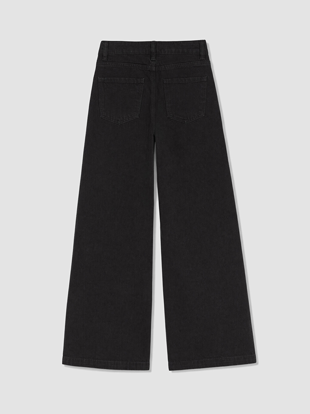 Siyah Wideleg Kız Çocuk Jean Pantolon-3