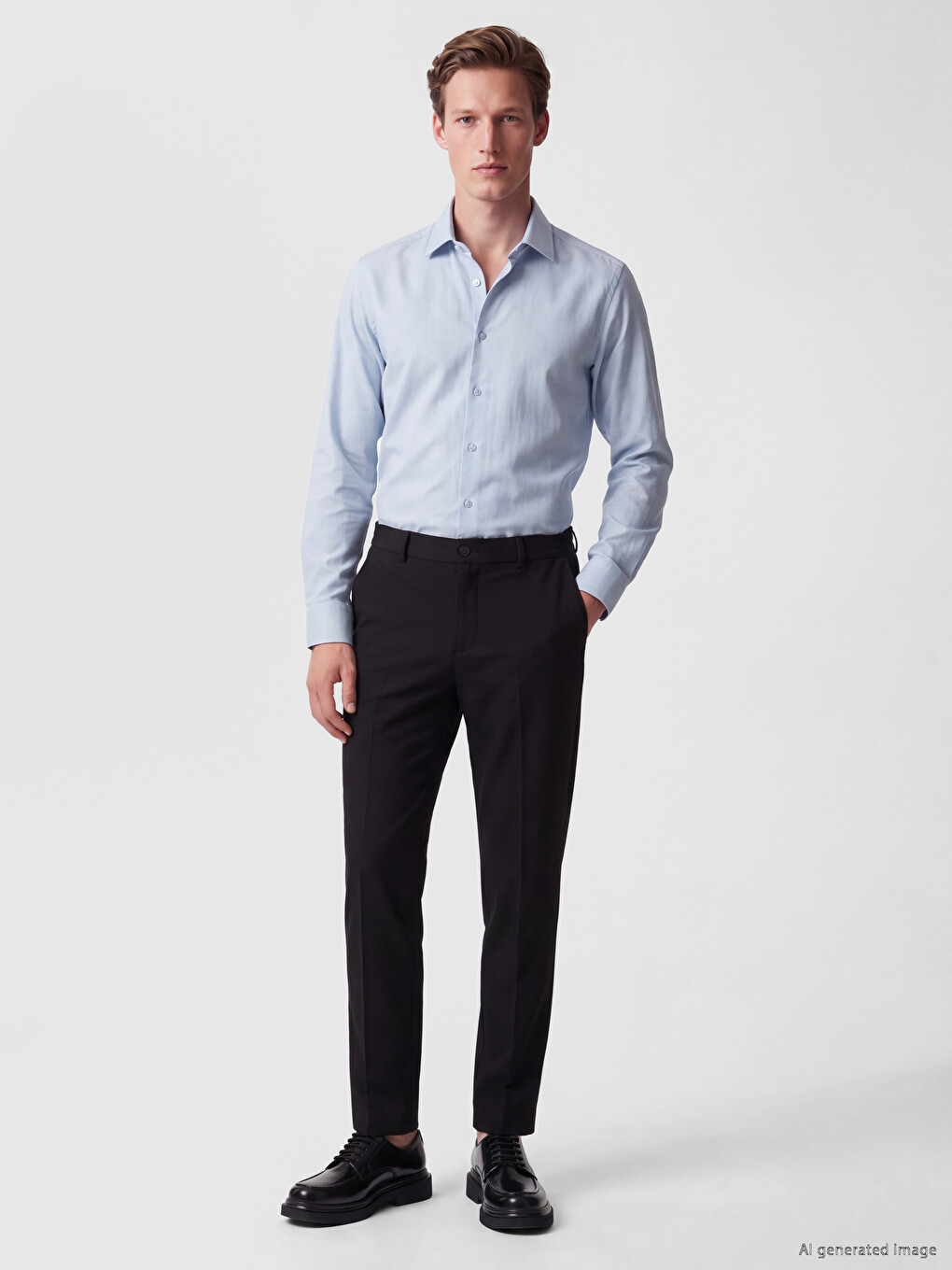 Man Blue Shirt-1
