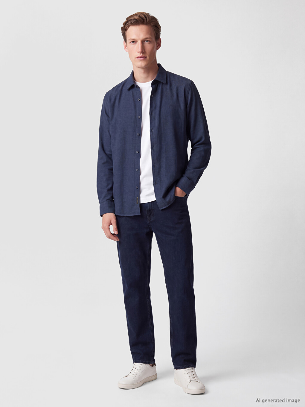 Man Navy Shirt-1