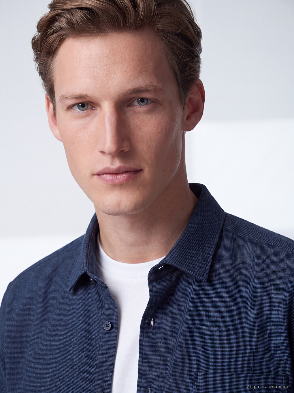 Man Navy Shirt-2
