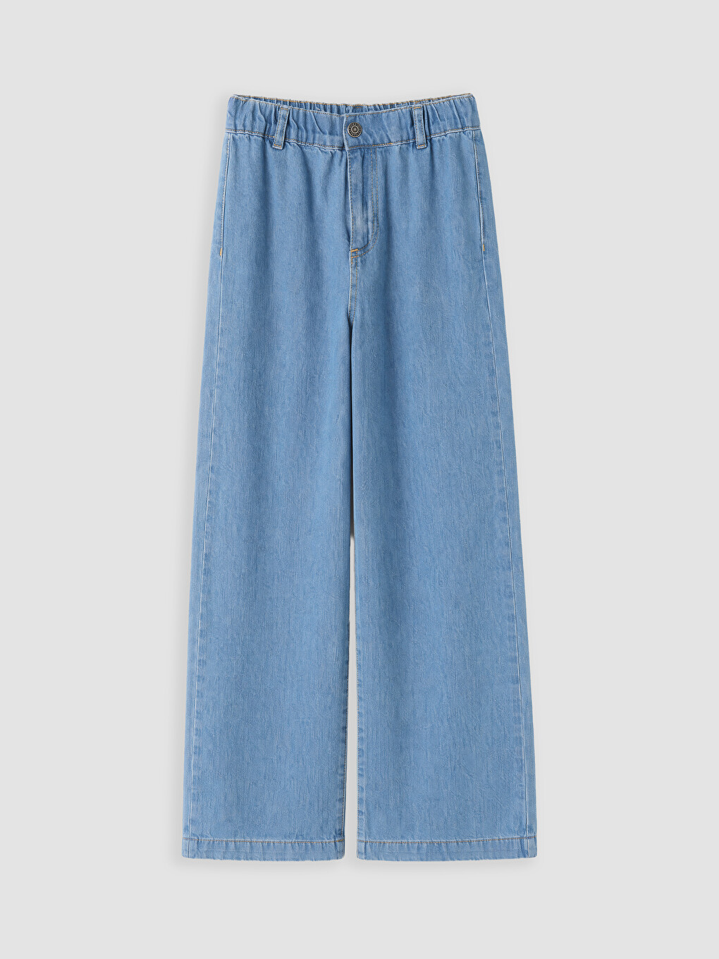 İndigo Wideleg Kız Çocuk Jean Pantolon