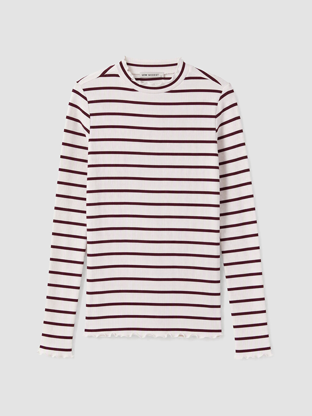 Mock Neck Striped Women's Body