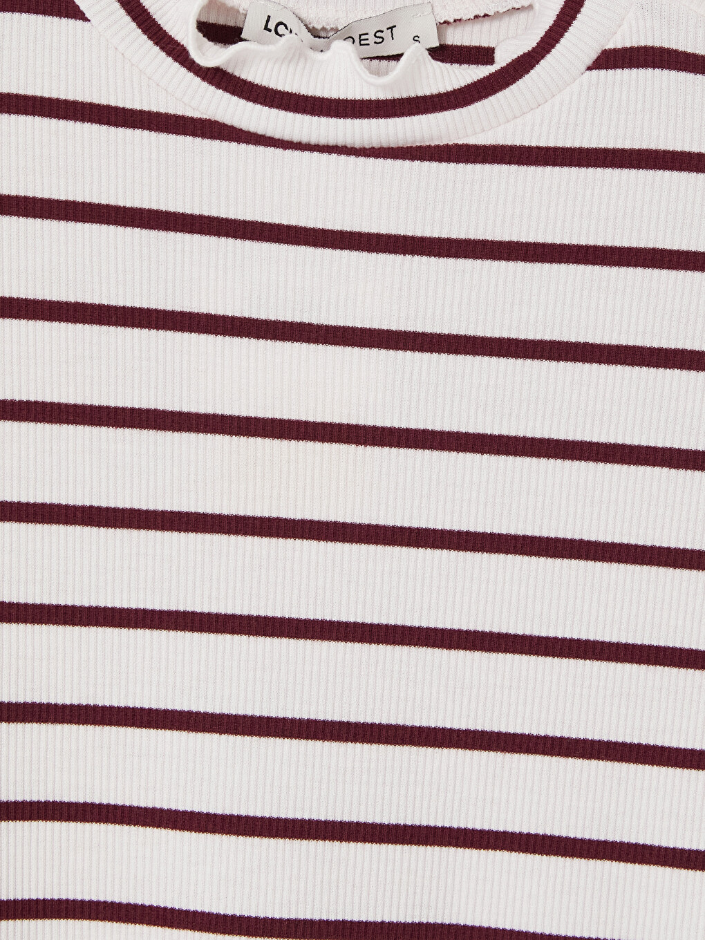 Mock Neck Striped Women's Body-1