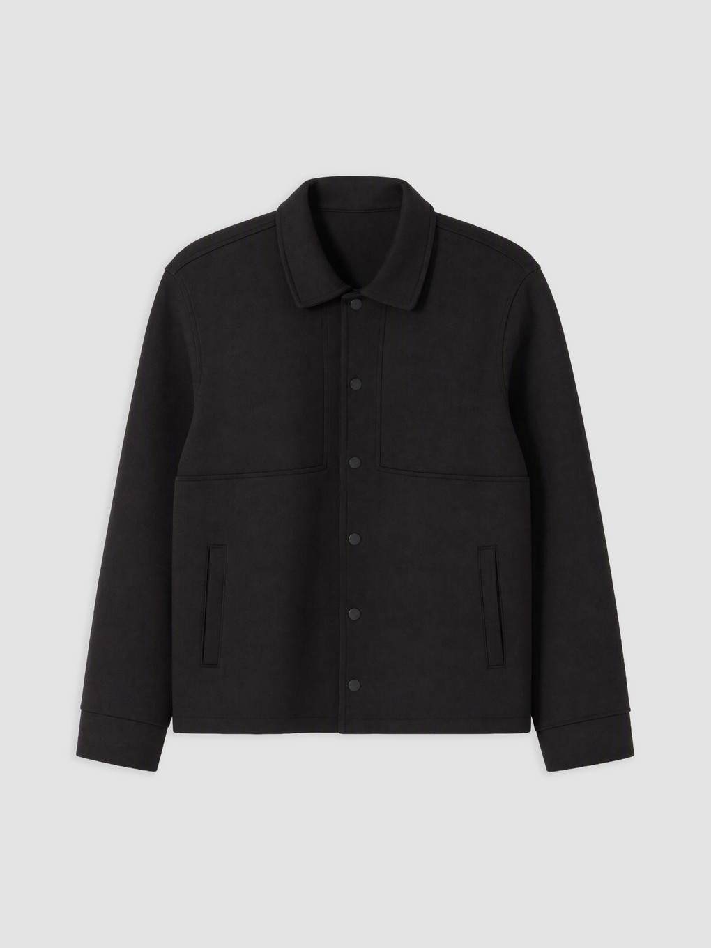 Man Black Zip-up Sweatshirt