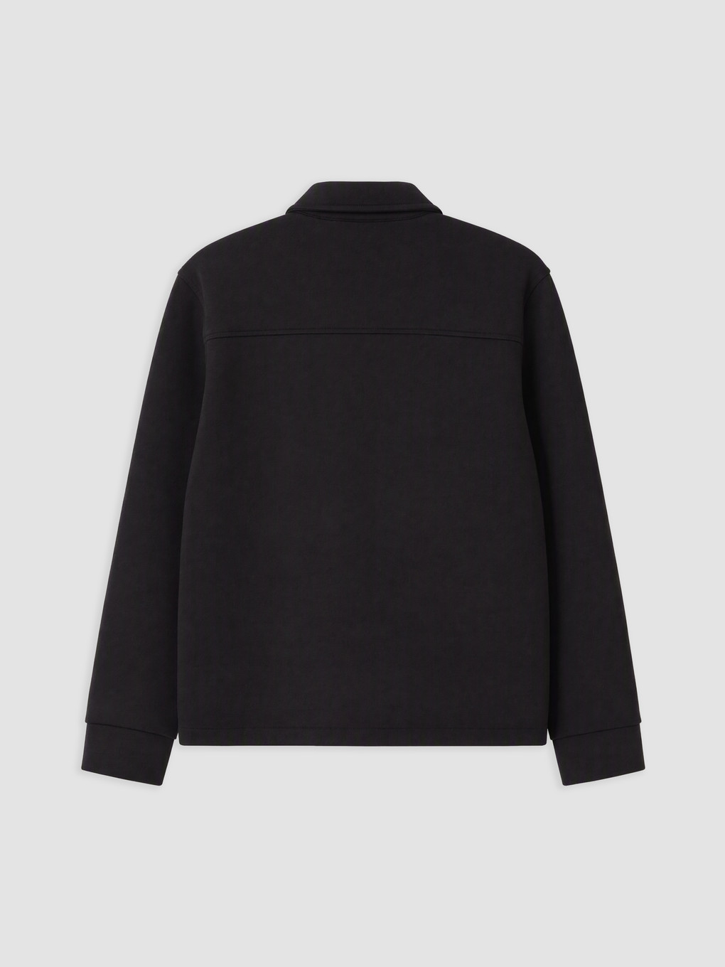 Man Black Zip-up Sweatshirt-1