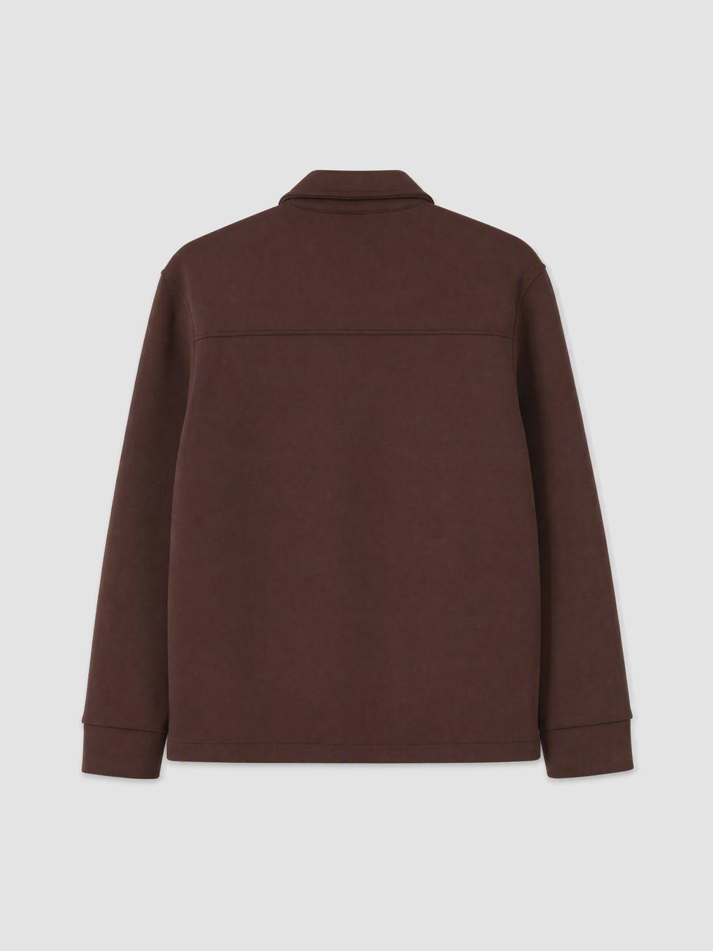 Man Brown Zip-up Sweatshirt-1