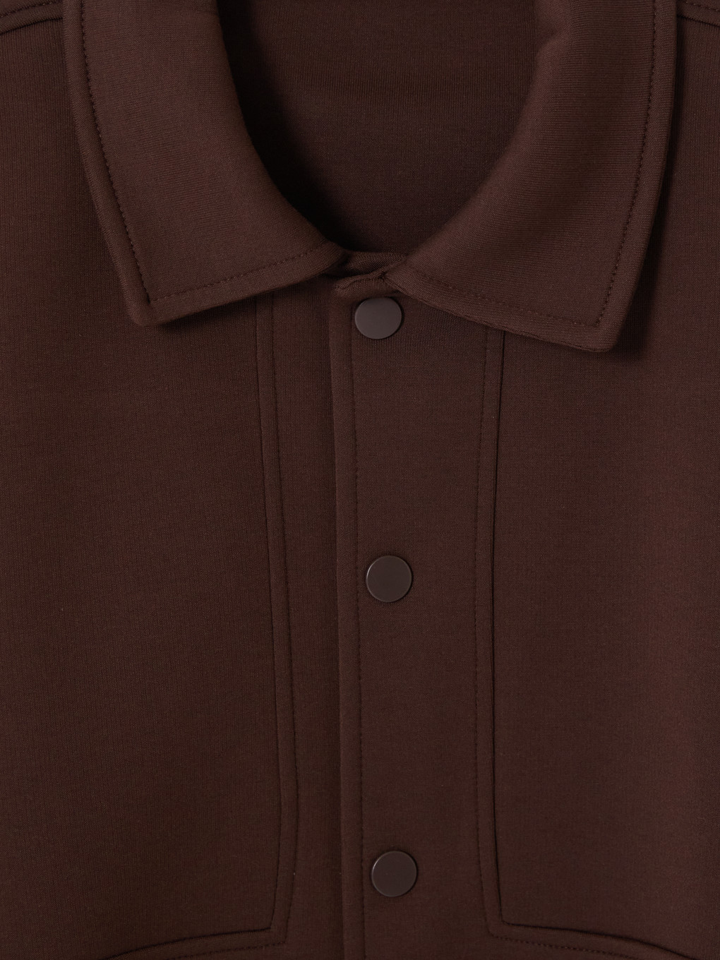 Man Brown Zip-up Sweatshirt-2