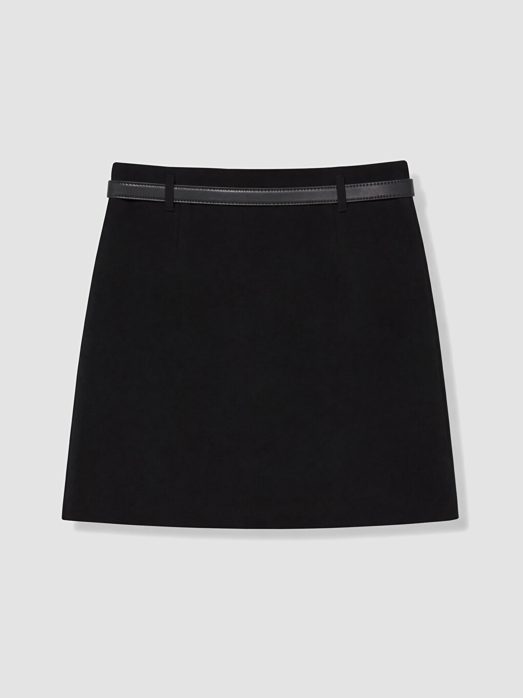 A Form Belt Detailed Mini Skirt-6