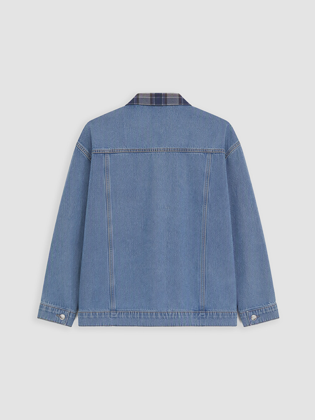 Shirt Collar Women's Jean Jacket-6
