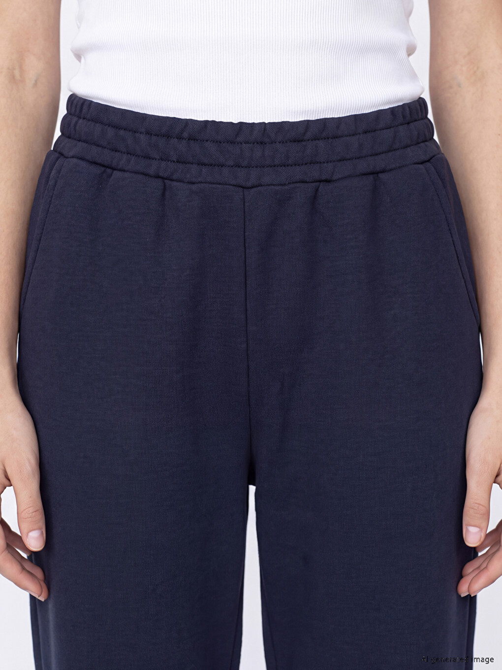 Pantallona Sportive Jogger Me Bel Elastik Për Gra-2