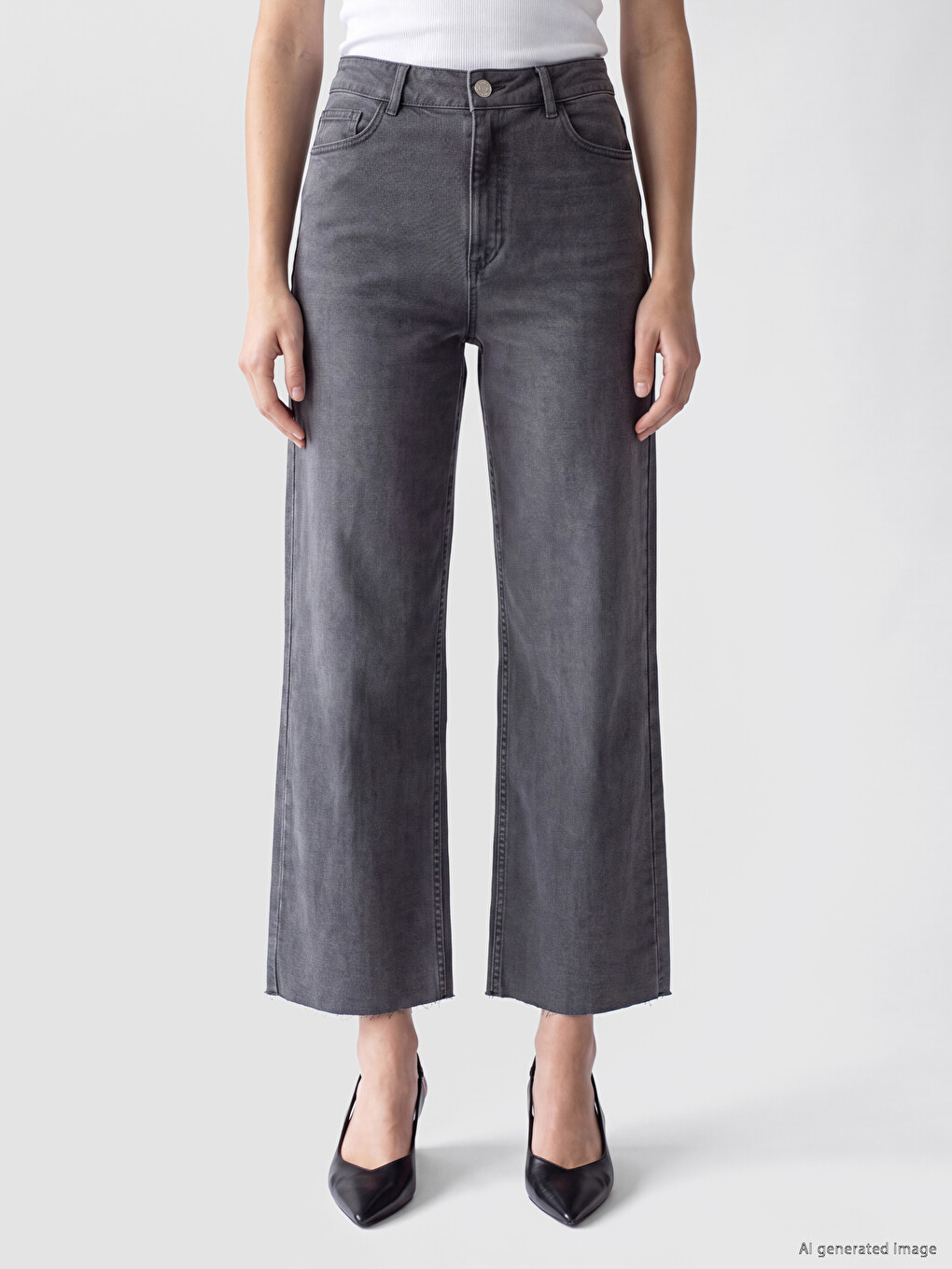 Woman Grey Jeans-1