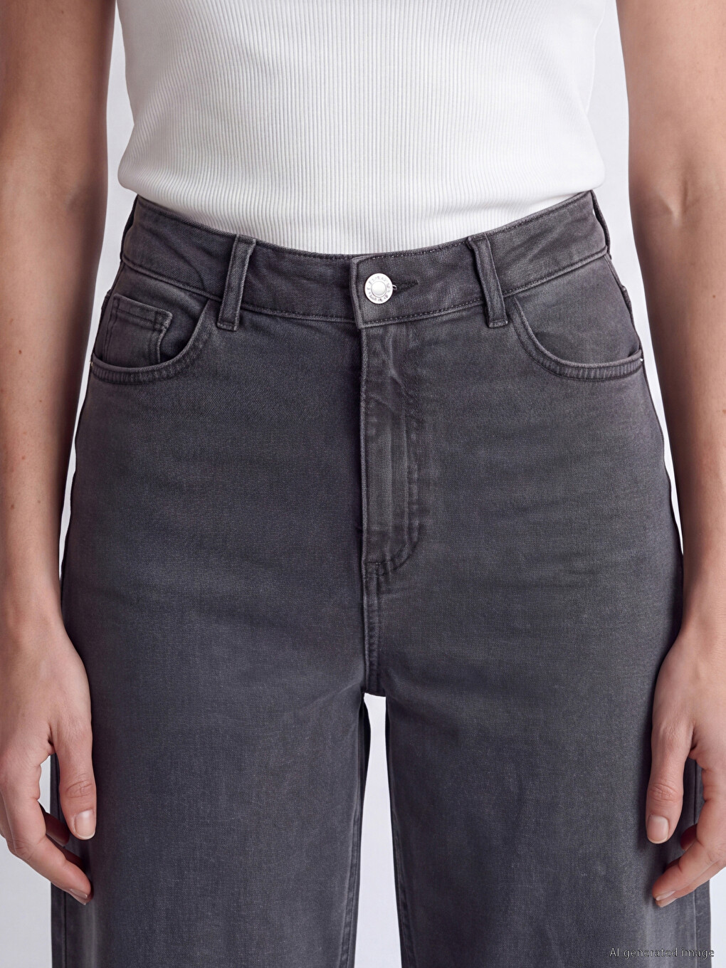 Woman Grey Jeans-2