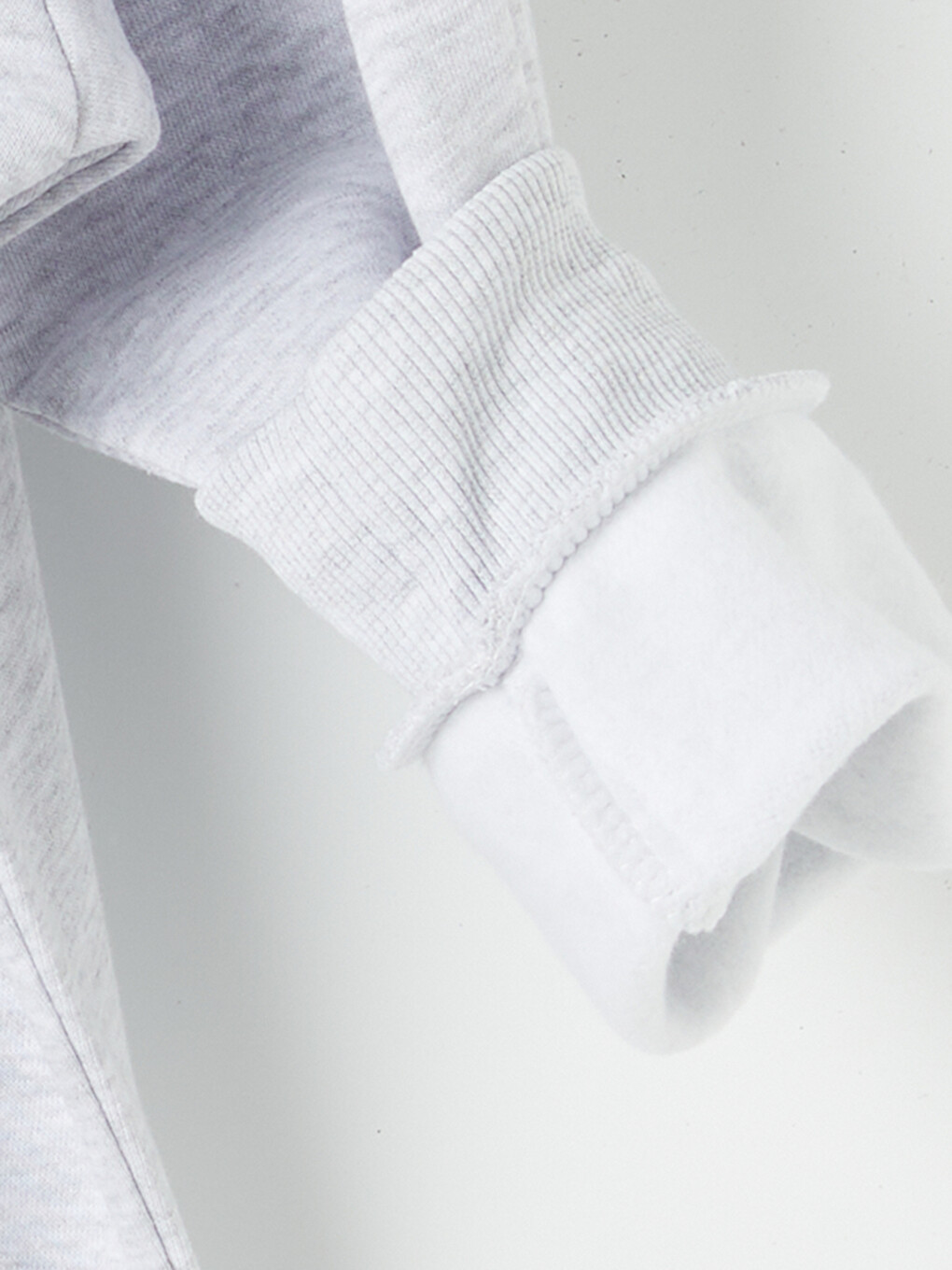 Gri Kapüşonlu Oversize Kadın Kalın Fermuarlı Sweatshirt-7