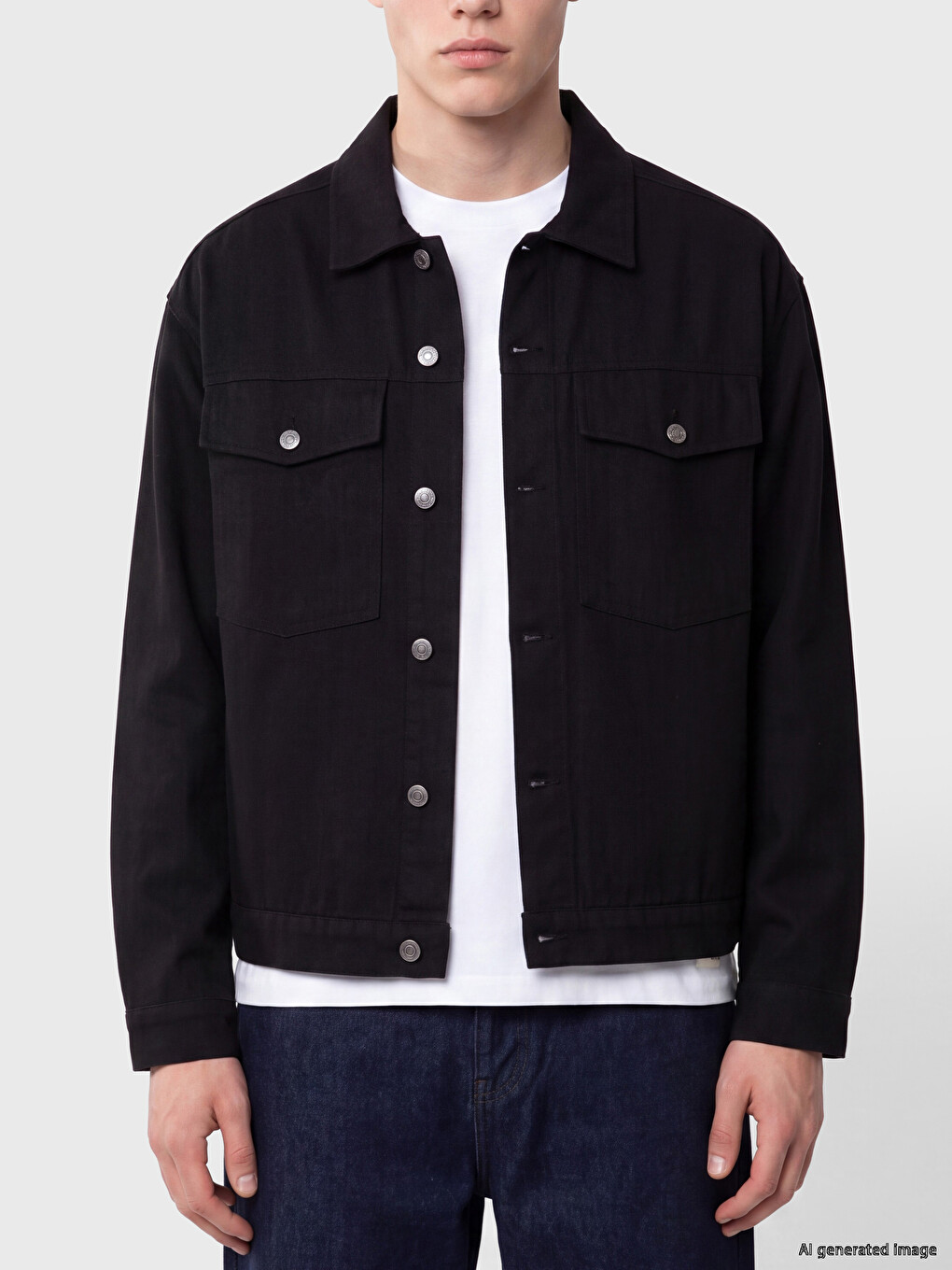 Regular Fit Men's Textured Shirt Jacket-2