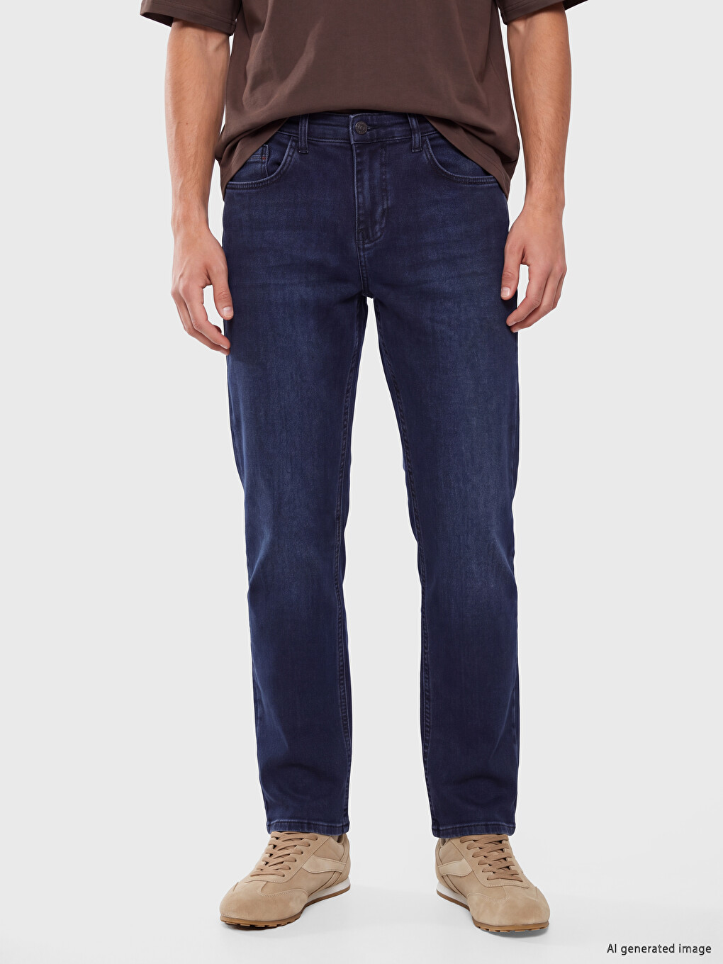 Blugi Regular Fit Brushed-1