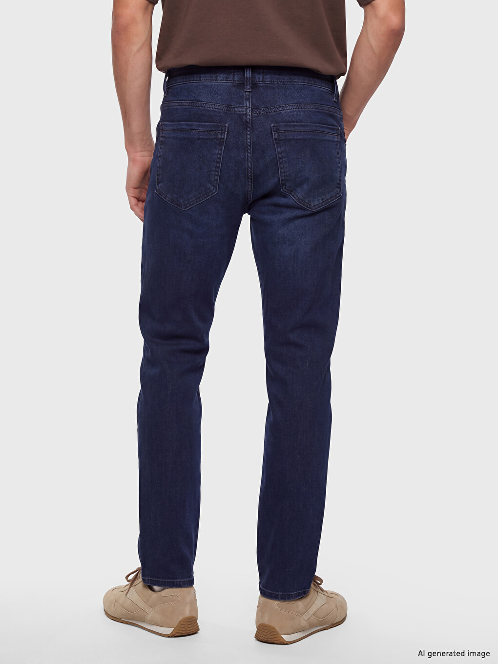 Blugi Regular Fit Brushed-3