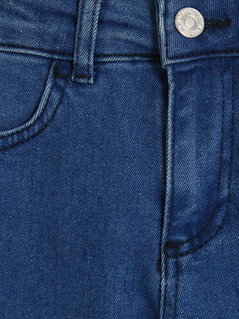 İndigo İspanyol Paça Kız Çocuk Jean Pantolon-1