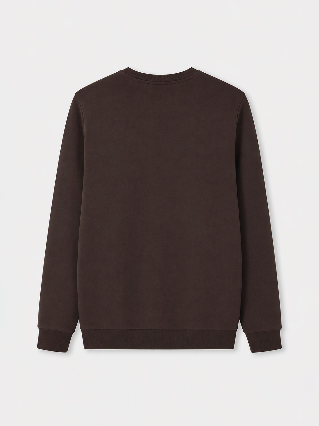 Kahverengi Bisiklet Yaka Baskılı Erkek Sweatshirt-1