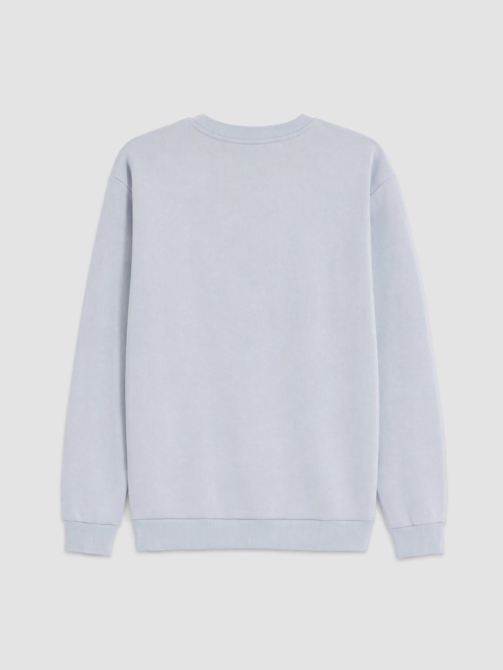 Mavi Bisiklet Yaka Baskılı Erkek Sweatshirt-1